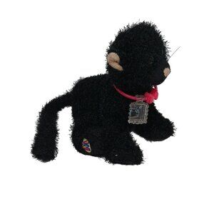 Ganz Webkinz Black Cat Plush Stuffed Animal Toy NO CODE 7 inch